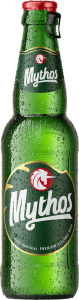 Bottle of Mythos Lager